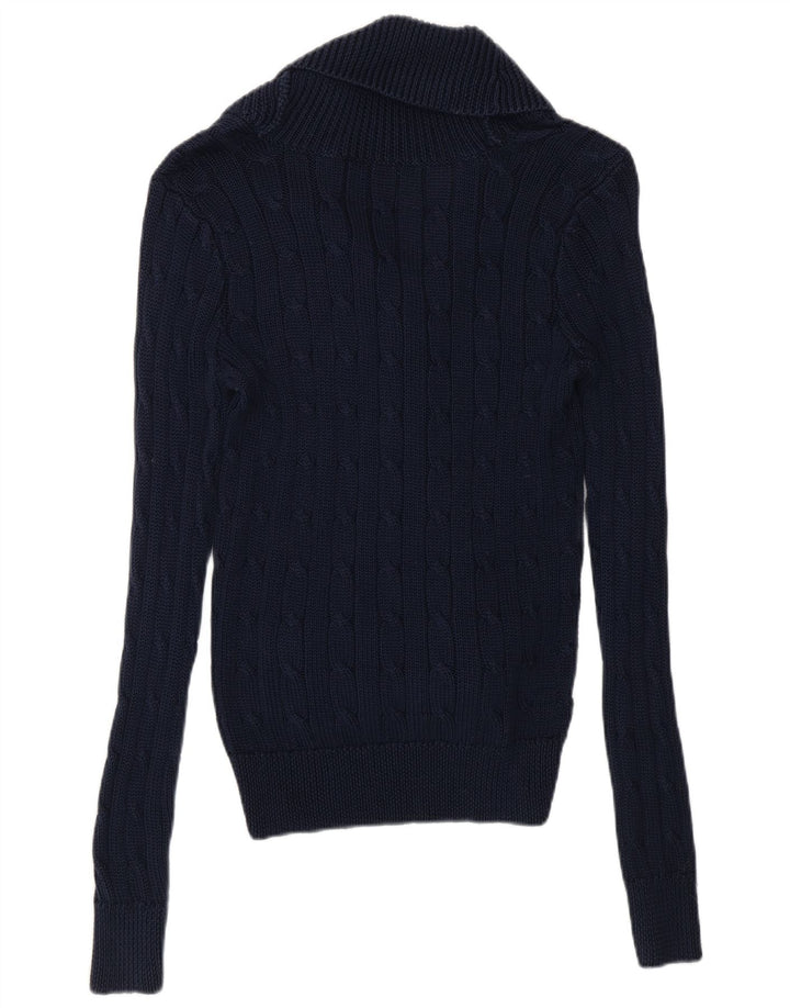 Sweter damski Ralph Lauren UK 14 średni granatowy