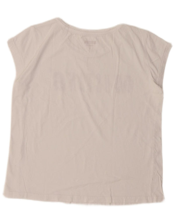 Damska koszulka MUSTANG Crop Graphic Top UK 10 Small White