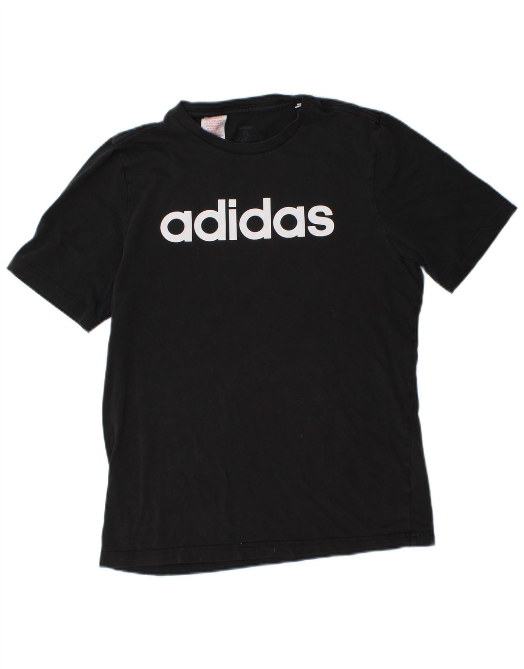 Chłopięcy T-shirt z grafiką ADIDAS, 15-16 lat XL, czarna bawełna