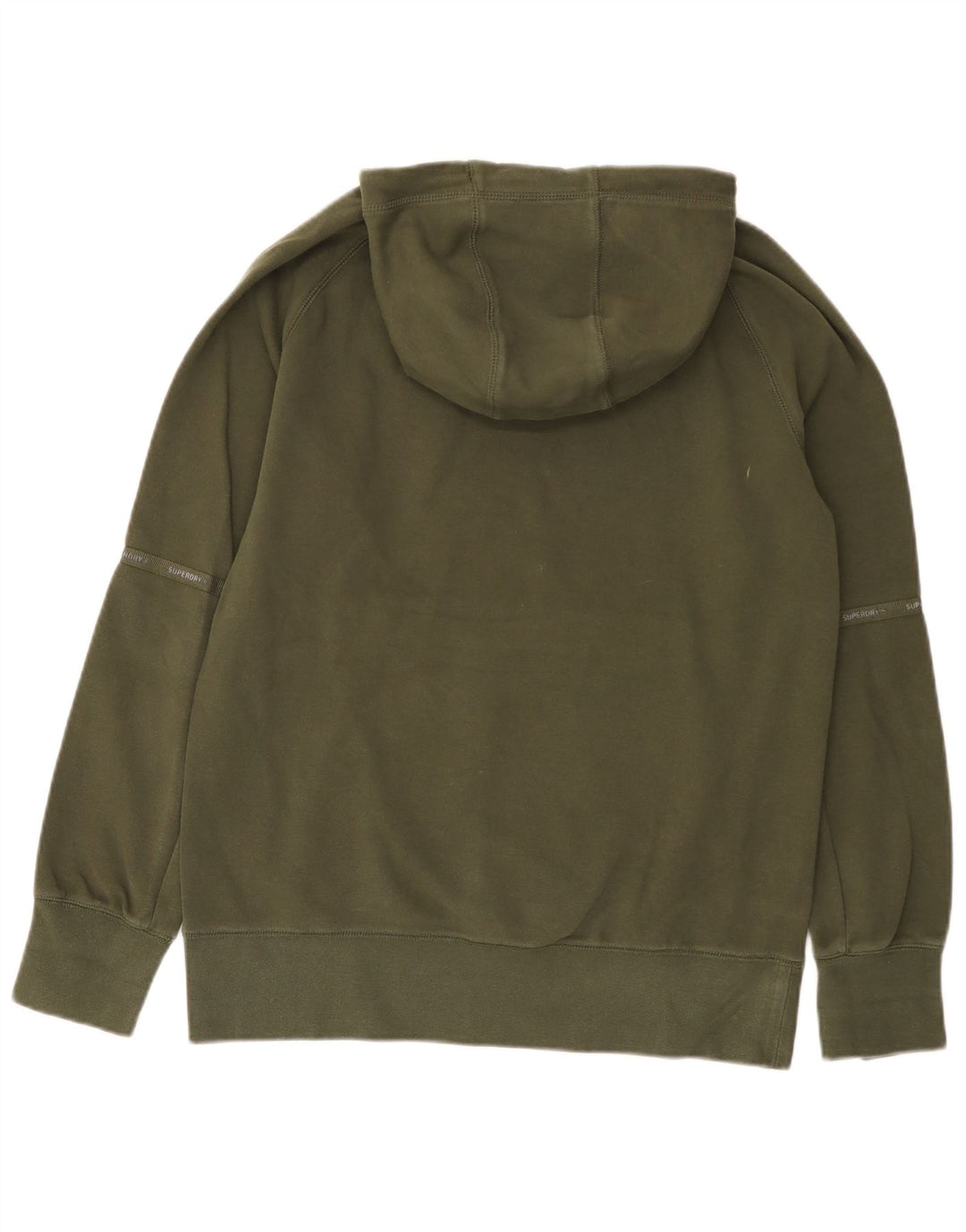 Męski sweter z kapturem Superdry, bawełna khaki, średnia