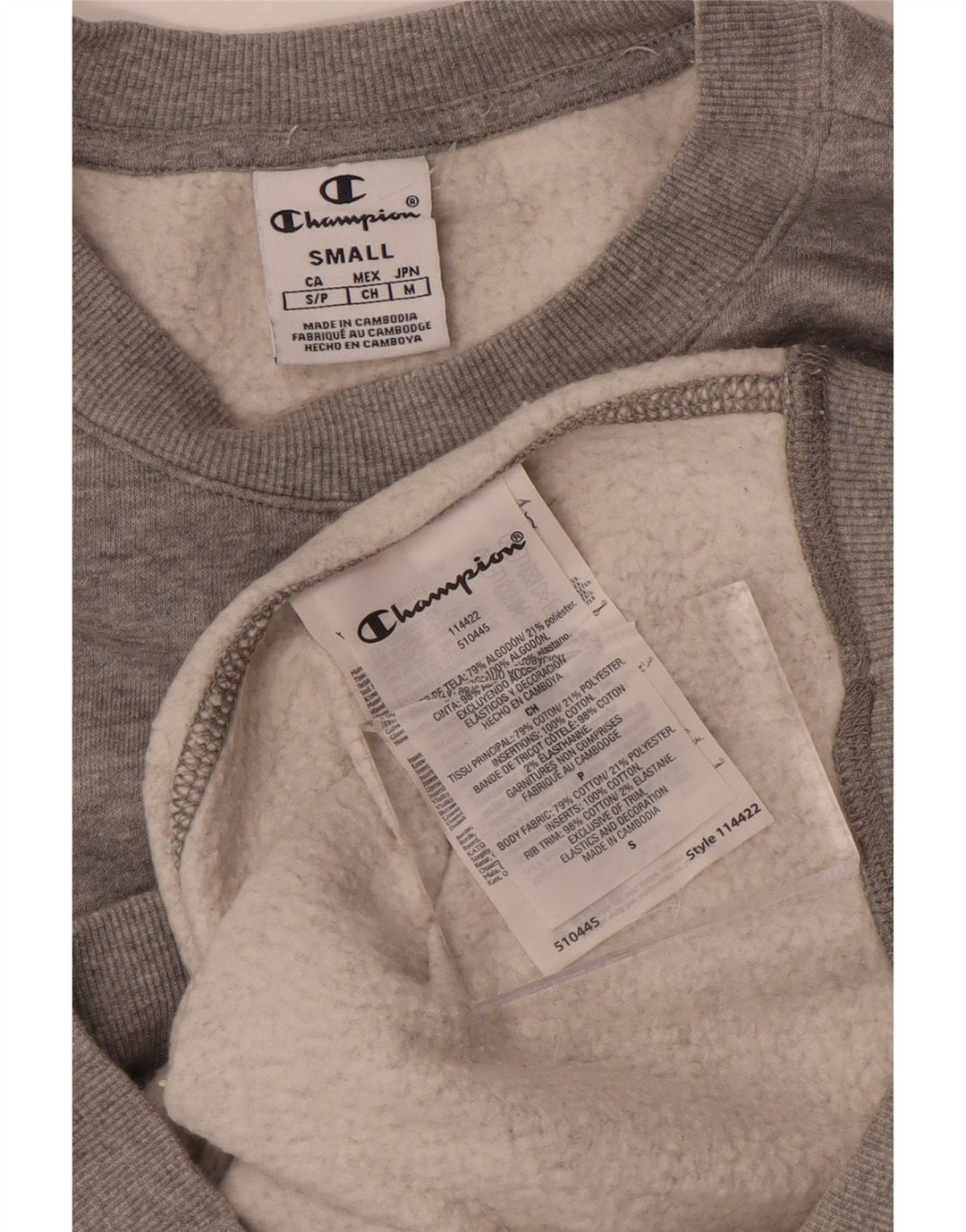 Sweter damski Champion UK 10 Small, szary, bawełniany