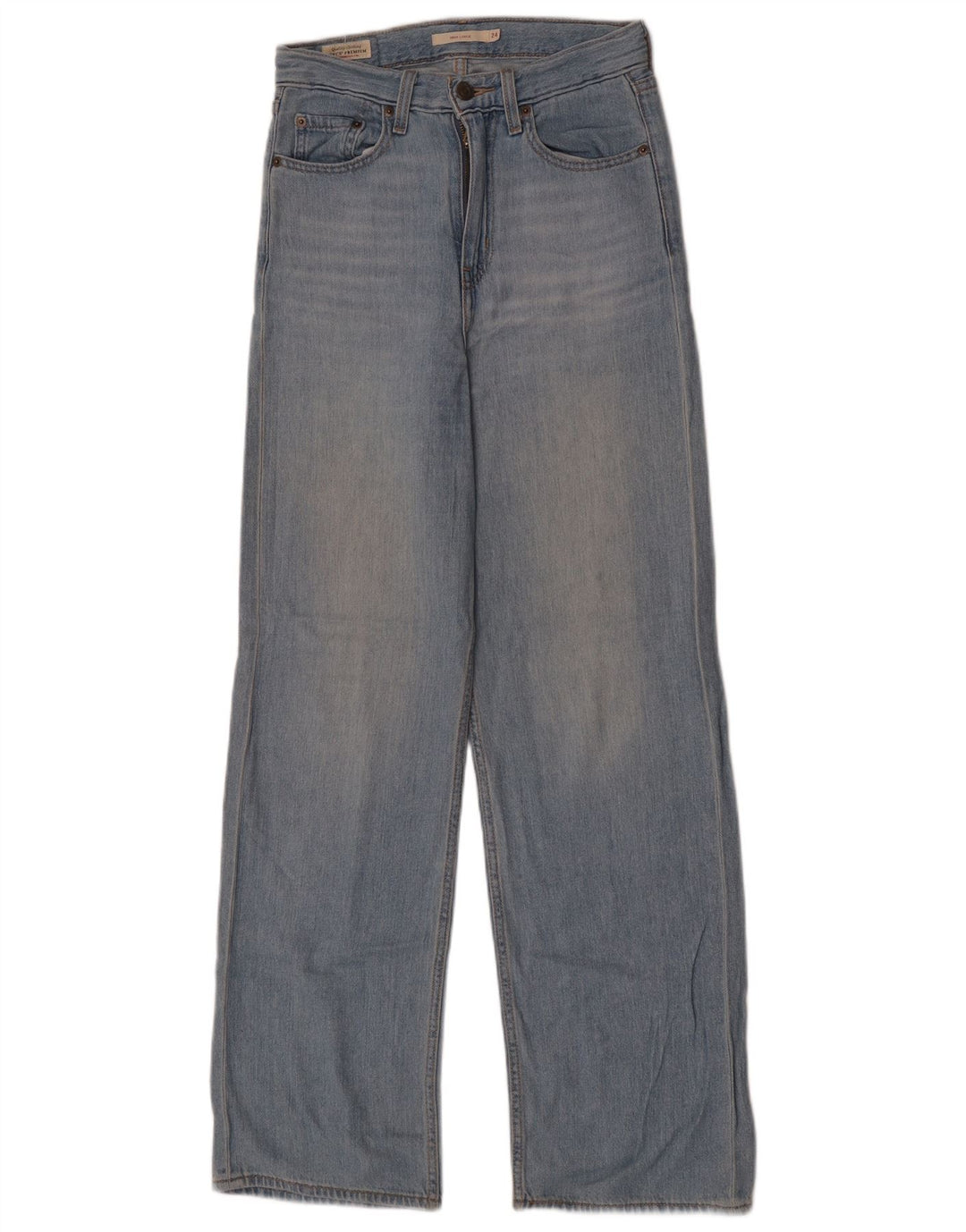 Damskie luźne dżinsy Levi's z wysokim stanem W24 L31 Niebieska bawełna