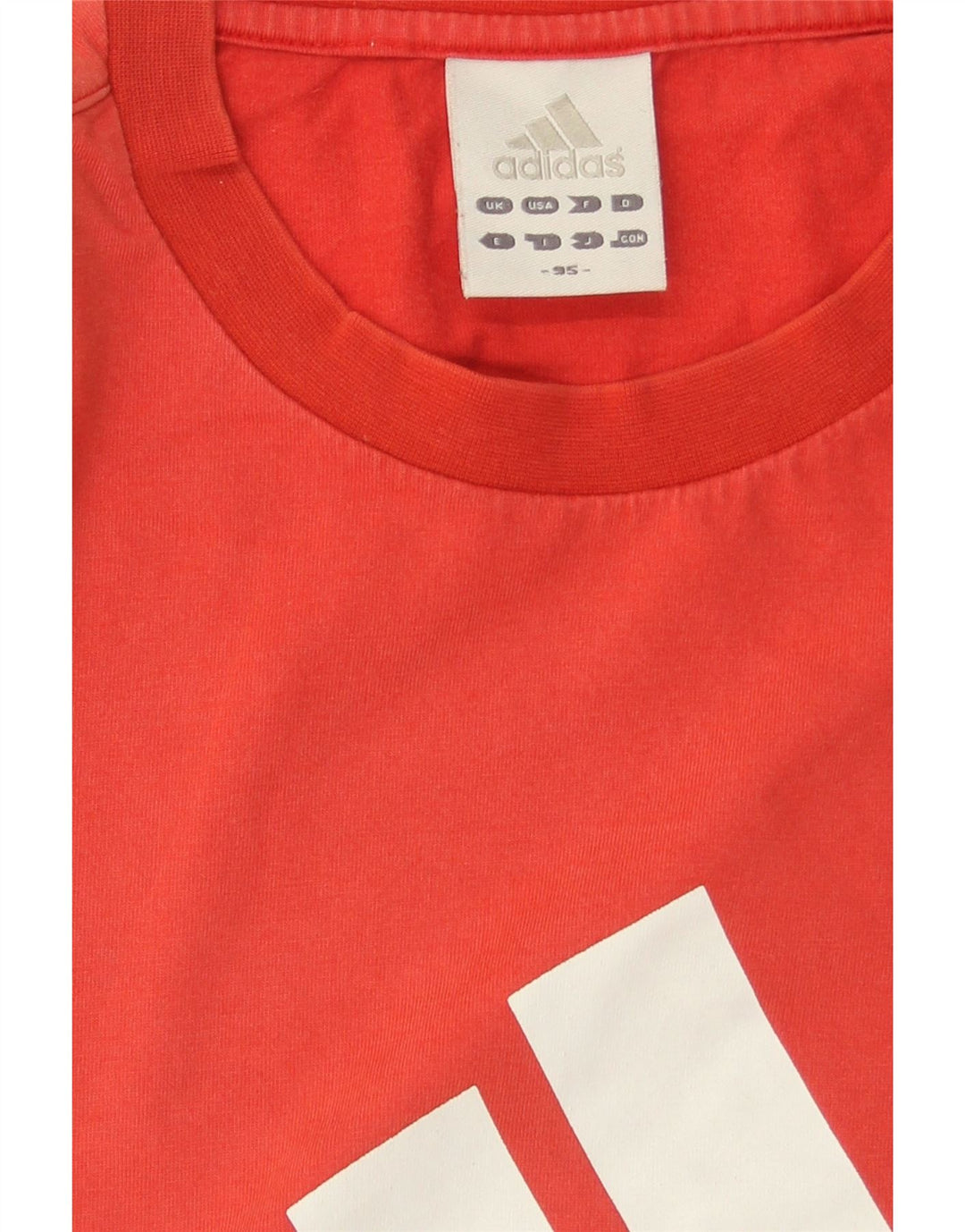 ADIDAS Mens Graphic T-Shirt Top Large Red Vintage Adidas and Second-Hand Adidas from Messina Hembry 