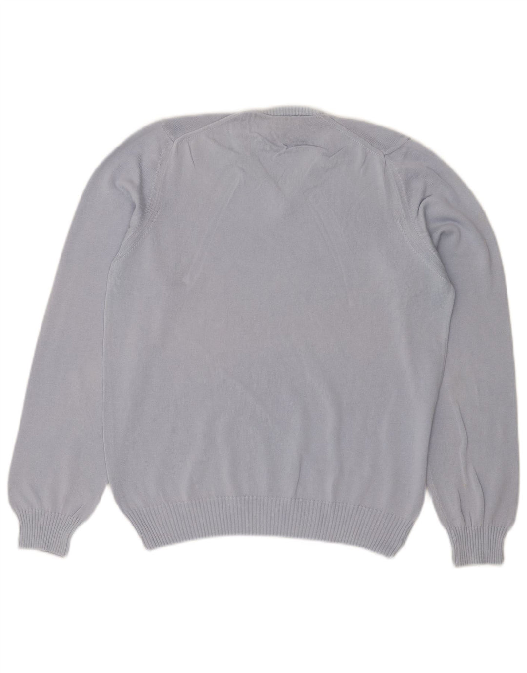 Damski sweter Brooksfield z dekoltem w szpic IT 48 XL, niebieska bawełna