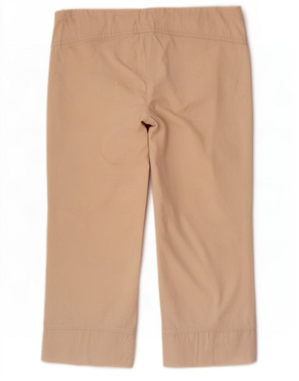 Spodnie damskie Zara Capri EU 38 Small W28 L22 Złamana biała bawełna