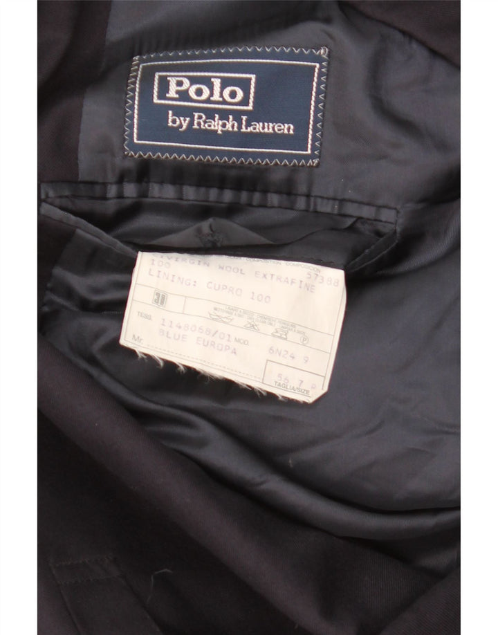 Polo Ralph Lauren Męska marynarka zapinana na 3 guziki IT 56 3XL Granatowa wełna