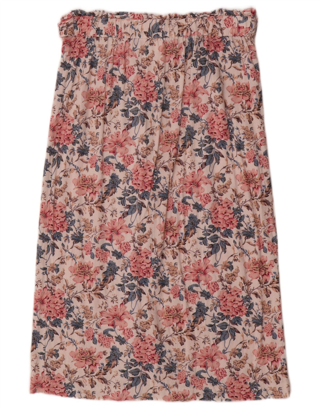 Damska spódnica midi Oasis UK 14 Medium W30 Wielobarwna kwiatowa wiskoza
