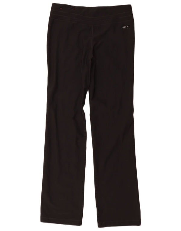 Damskie spodnie dresowe Nike Dri Fit UK 10, małe, czarne, poliestrowe