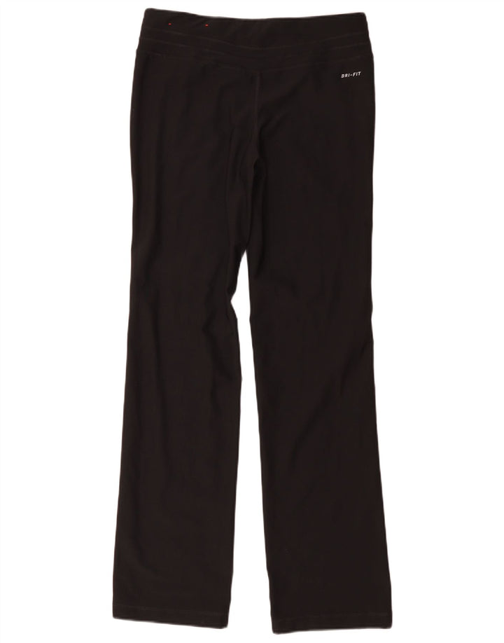 Damskie spodnie dresowe Nike Dri Fit UK 10, małe, czarne, poliestrowe