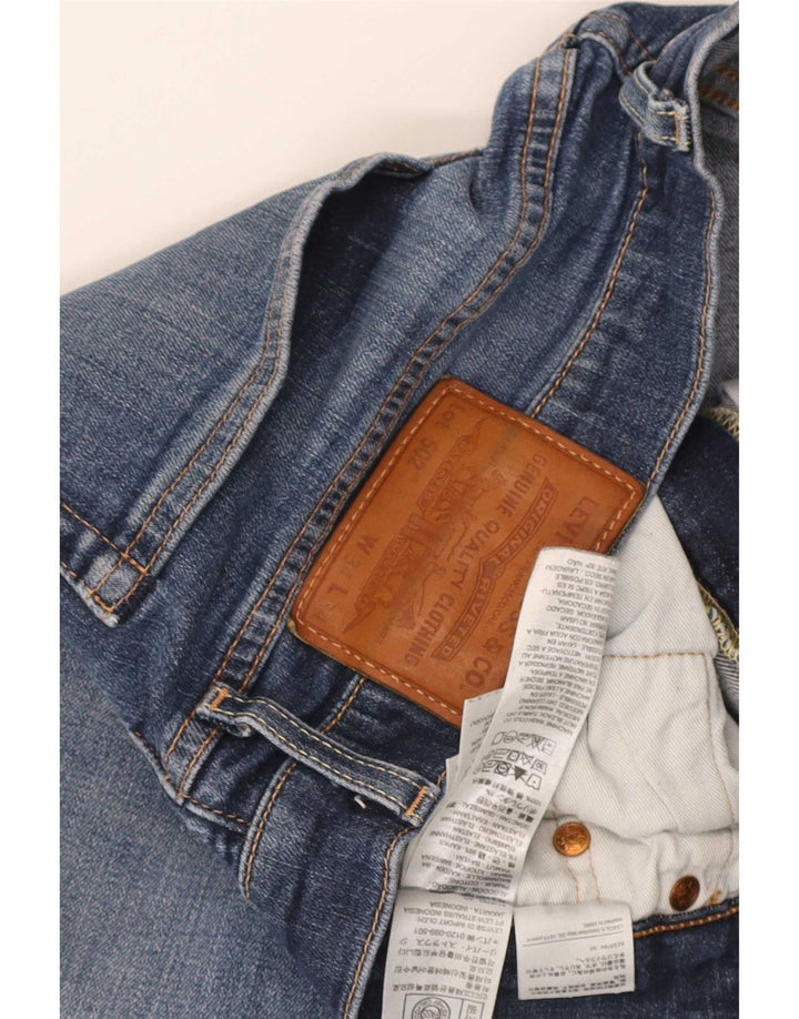 Męskie jeansy Levi's 502 zwężane W34 L34 niebieska bawełna