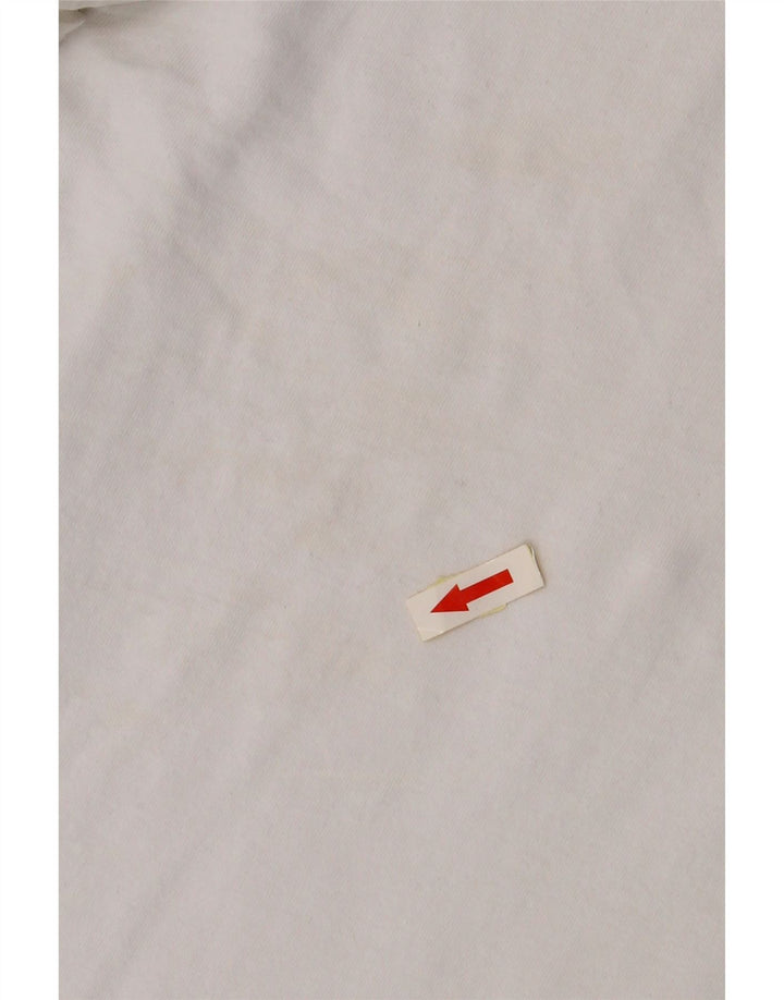 Damska koszulka z grafiką ELLESSE Top UK 14, średnia biała bawełna