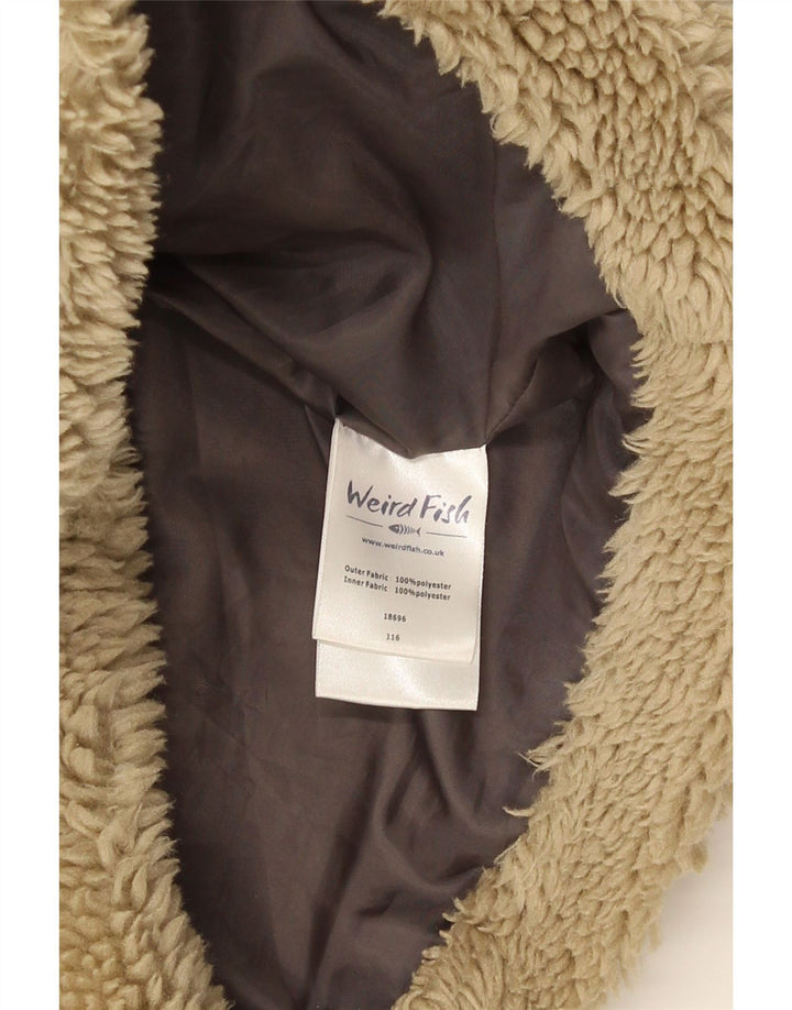 Damska kurtka Sherpa Weird Fish Teddy Bear UK 12, średni beżowy poliester