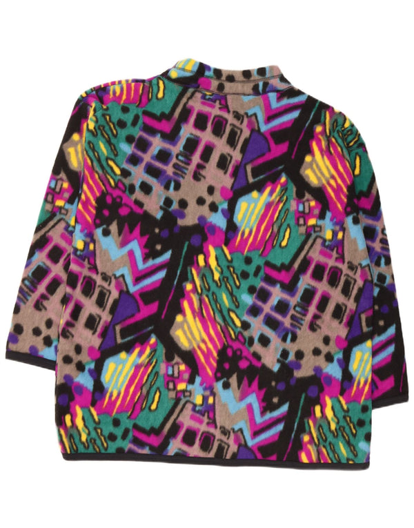 Męski sweter polarowy VINTAGE, duży, wielokolorowy, geometryczny poliester