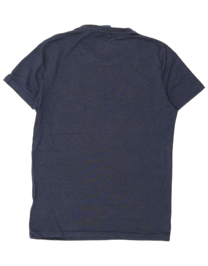 Męski T-shirt z grafiką Superdry, średni, granatowy, bawełniany
