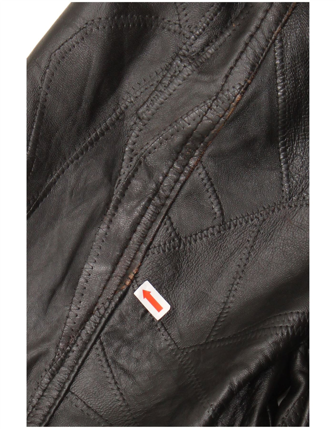 Męska kurtka skórzana VINTAGE UK 40 duża czarna skóra