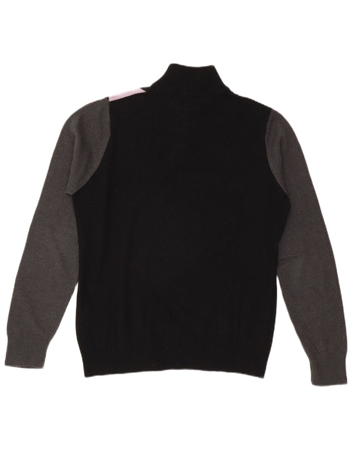 Męski sweter z zamkiem błyskawicznym Sergio Tacchini, średni czarny Argyle/Diament