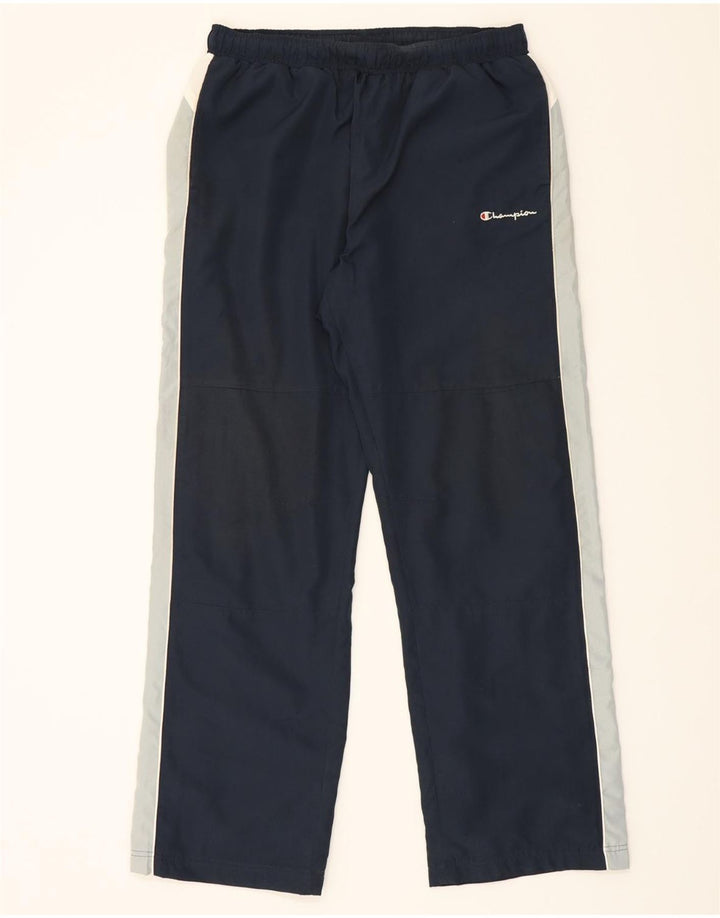 CHAMPION Mens Tracksuit Trousers XL  Navy Blue Colourblock Vintage Champion and Second-Hand Champion from Messina Hembry 