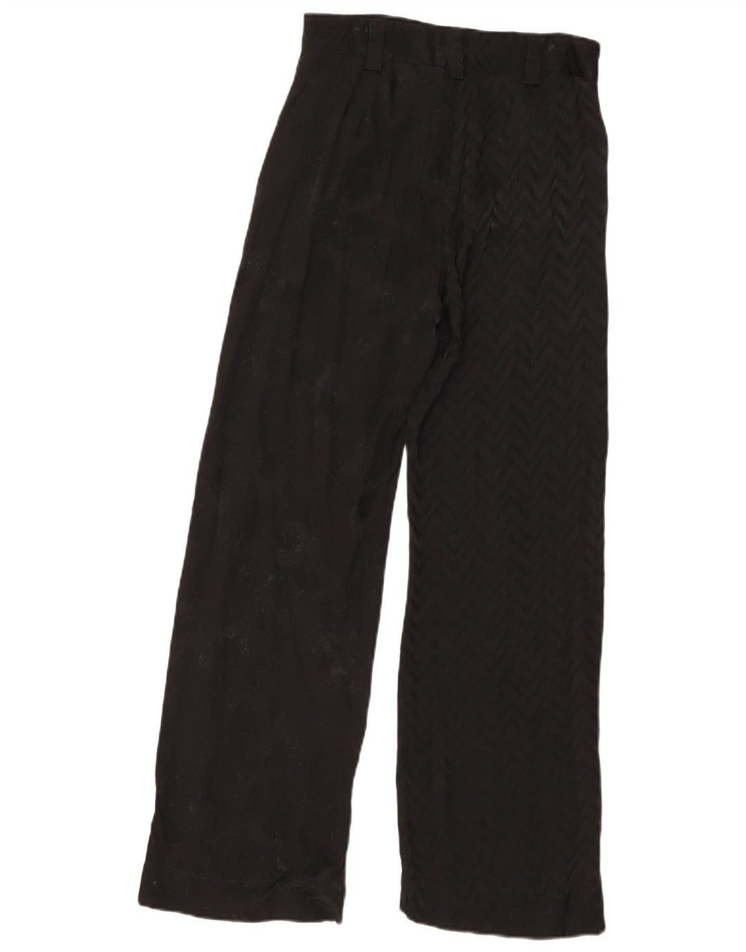Damskie spodnie chino z szerokimi nogawkami Desigual EU 36 Small W28 L30 Czarny patchwork