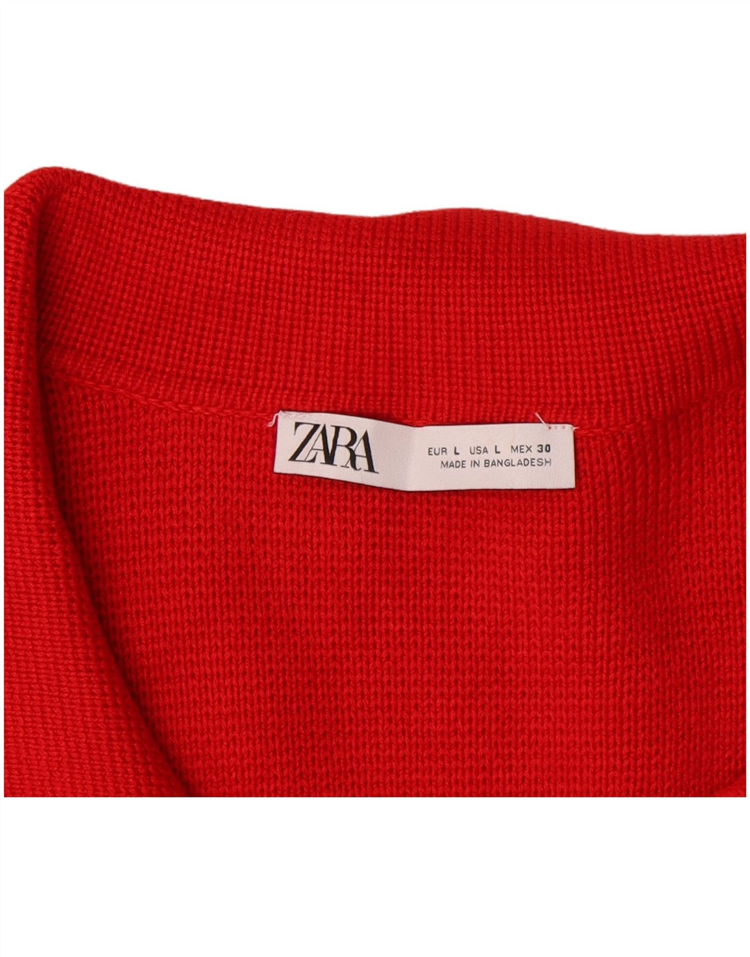 Sweter damski Zara Cardigan UK 16 Large, czerwona wiskoza