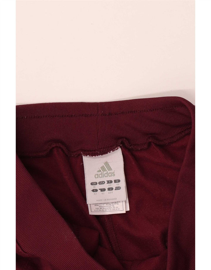 Damskie spodnie dresowe Adidas Joggers UK 16 Large Bordowy poliester