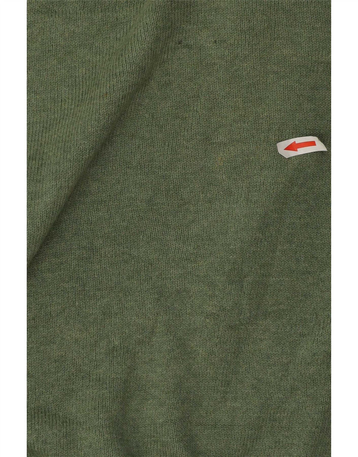 Męski sweter z okrągłym dekoltem Chaps o regularnym kroju, 2XL, zielona bawełna