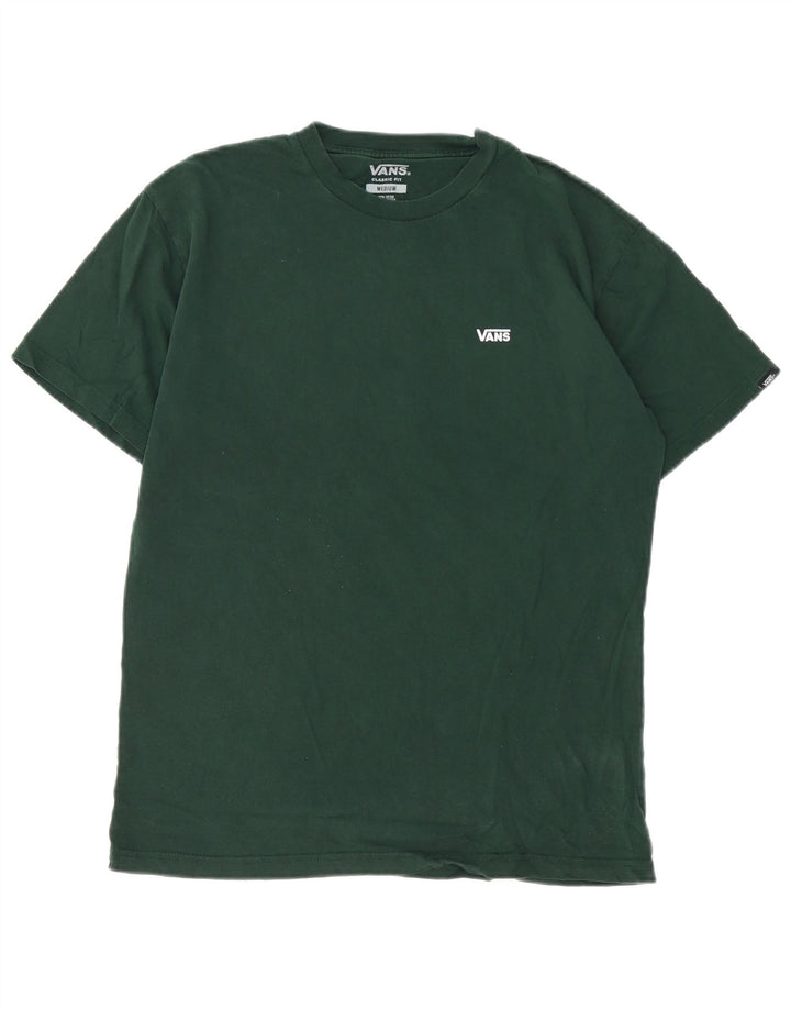 Męska koszulka t-shirt Vans o klasycznym kroju, średnia, zielona, bawełniana