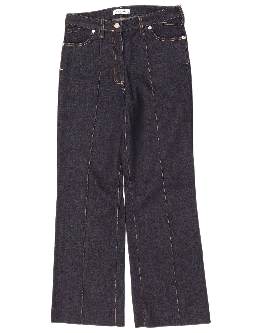 Lacoste Damskie Jeansy Bootcut Rozmiar 36 Małe W28 L29 Granatowe Bawełniane