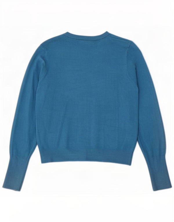 Sweter damski Marks & Spencer Crop Cardigan UK 10 Small turkusowa wiskoza