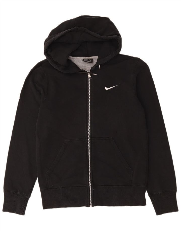 Męski sweter z kapturem i zamkiem błyskawicznym Nike, mały, czarny, bawełniany