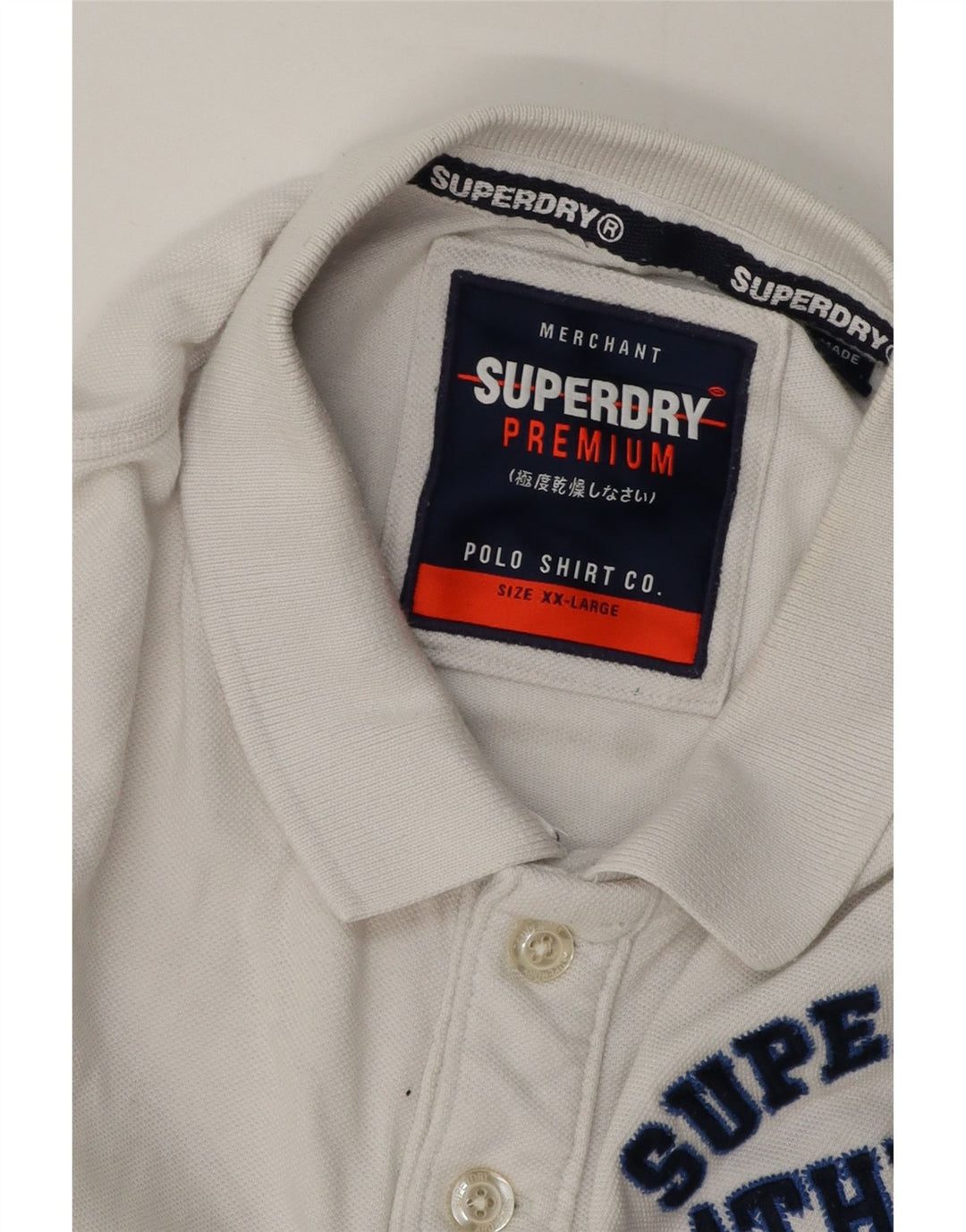 Męska koszulka polo Superdry Graphic 2XL w kolorze białym