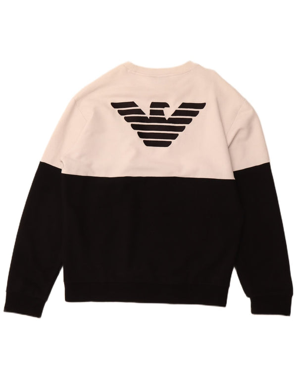 Damska bluza z grafiką EMPORIO ARMANI UK 18 XL w kolorze czarnym