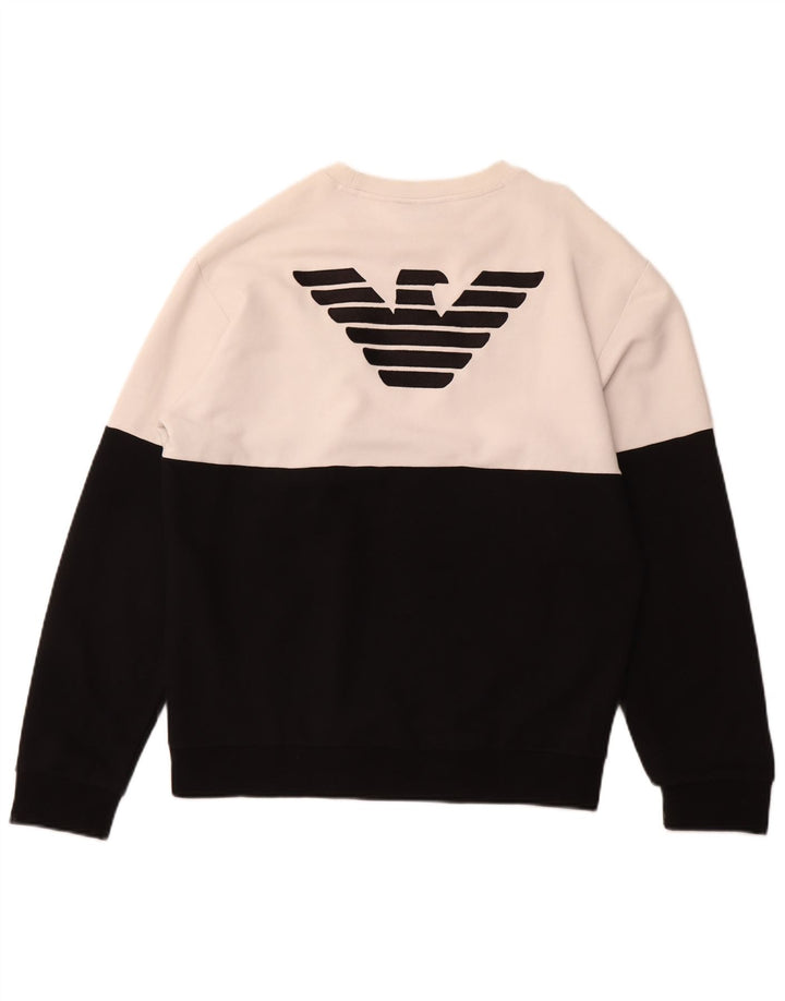 Damska bluza z grafiką EMPORIO ARMANI UK 18 XL w kolorze czarnym