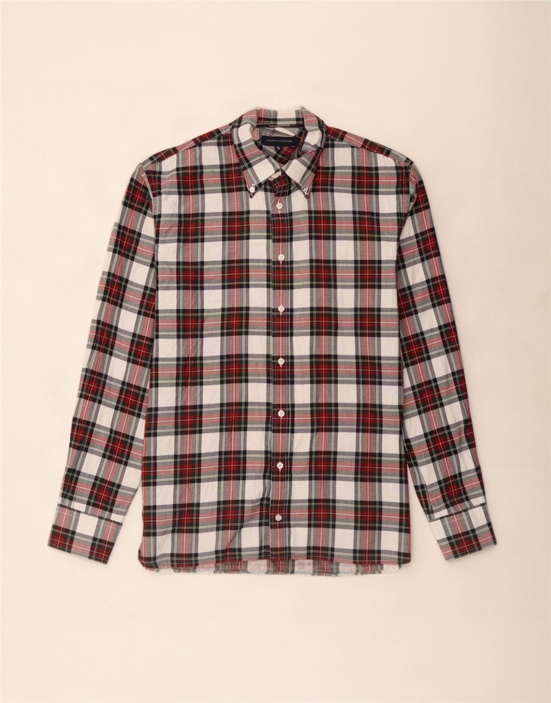 Męska koszula flanelowa Tommy Hilfiger XL w czerwoną kratę, bawełniana