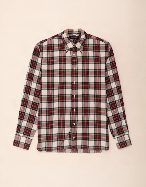 Męska koszula flanelowa Tommy Hilfiger XL w czerwoną kratę, bawełniana