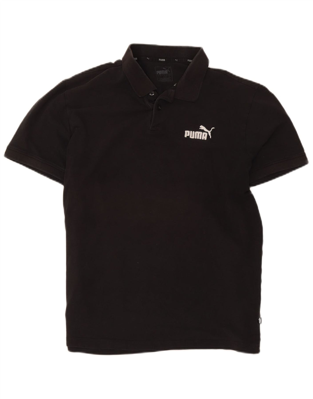 Męska koszulka polo Puma, duża, czarna, bawełniana