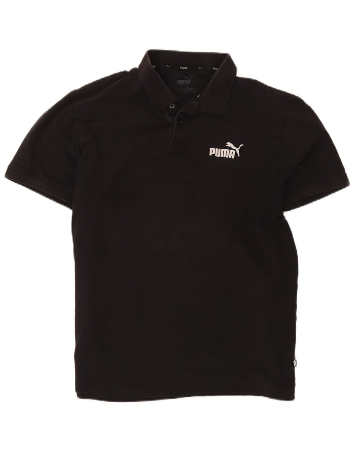 Męska koszulka polo Puma, duża, czarna, bawełniana