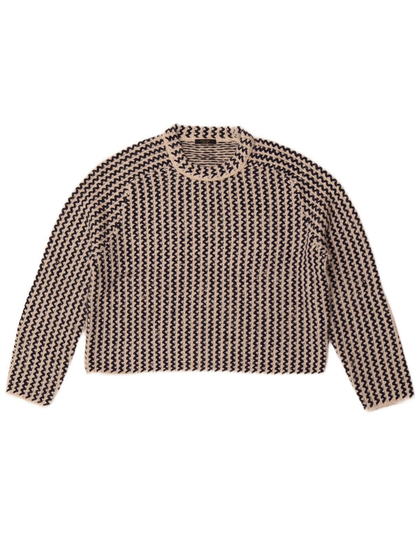 Damski sweter Massimo Dutti z okrągłym dekoltem, UK 10, mały, w kolorze złamanej bieli