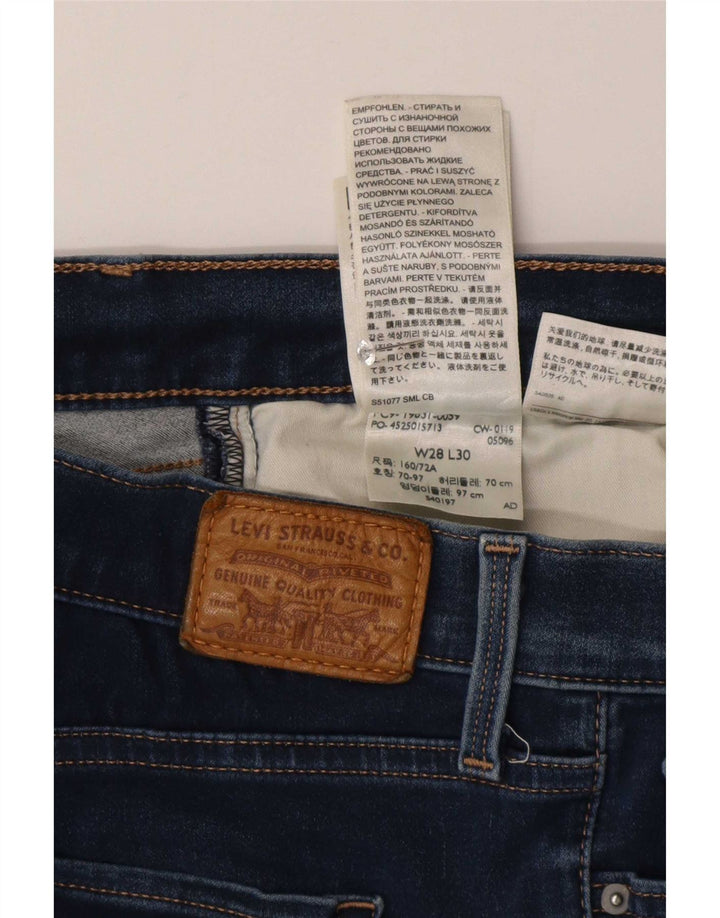 Damskie proste dżinsy Levi's W28 L30 Niebieskie bawełniane
