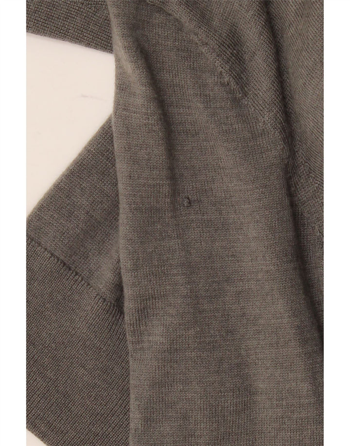 Męski sweter rozpinany Tommy Hilfiger, mały, szary, wełniany
