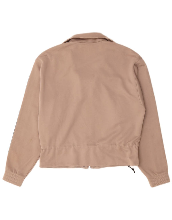 Damska bluza dresowa Adidas Oversized Top Jacket UK 8 Small Beżowy Poliester