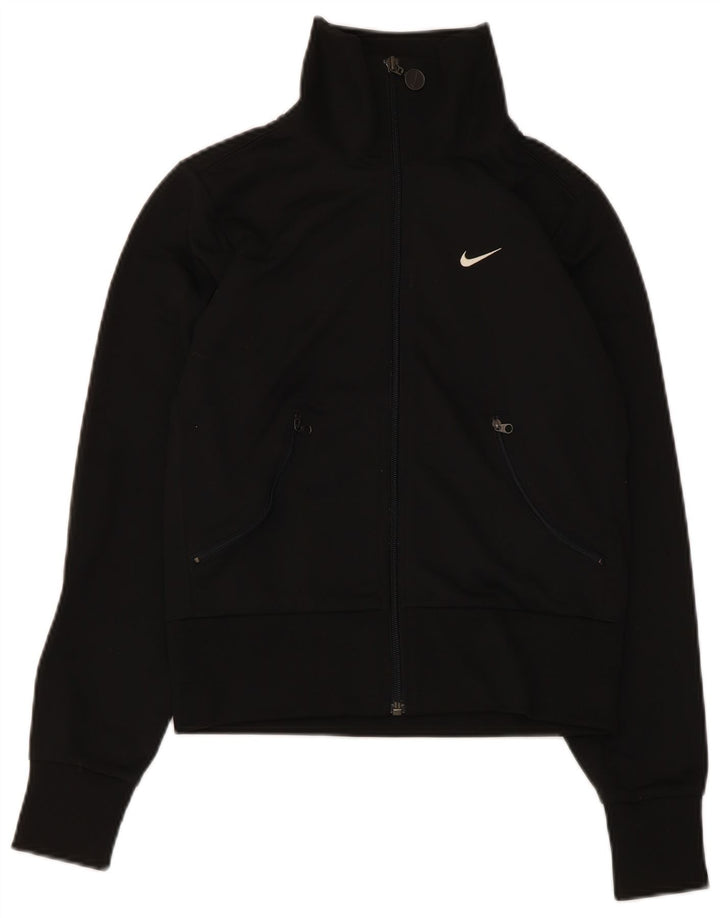 Damska kurtka dresowa Nike Crop Top UK 4/6 XS Czarny poliester
