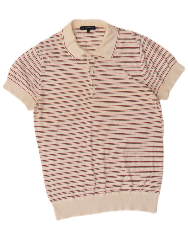 Męski sweter polo French Connection w małe białe paski