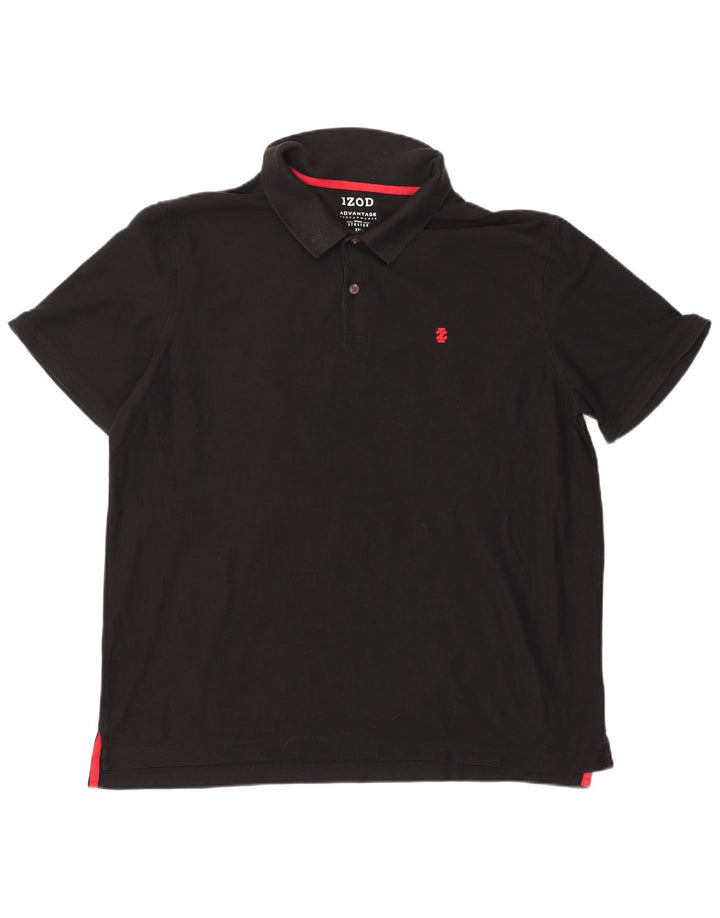 Męska koszulka polo IZOD 2XL, czarna, bawełniana