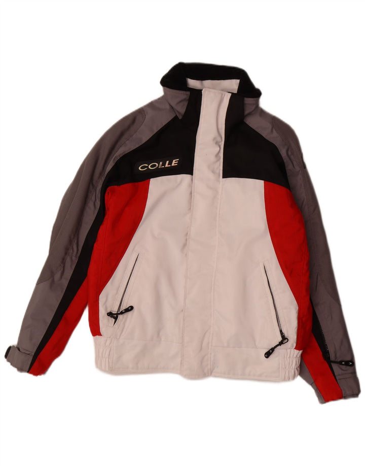 Chłopięca kurtka narciarska VINTAGE 11-12 lat Wielokolorowy poliester z blokami kolorów