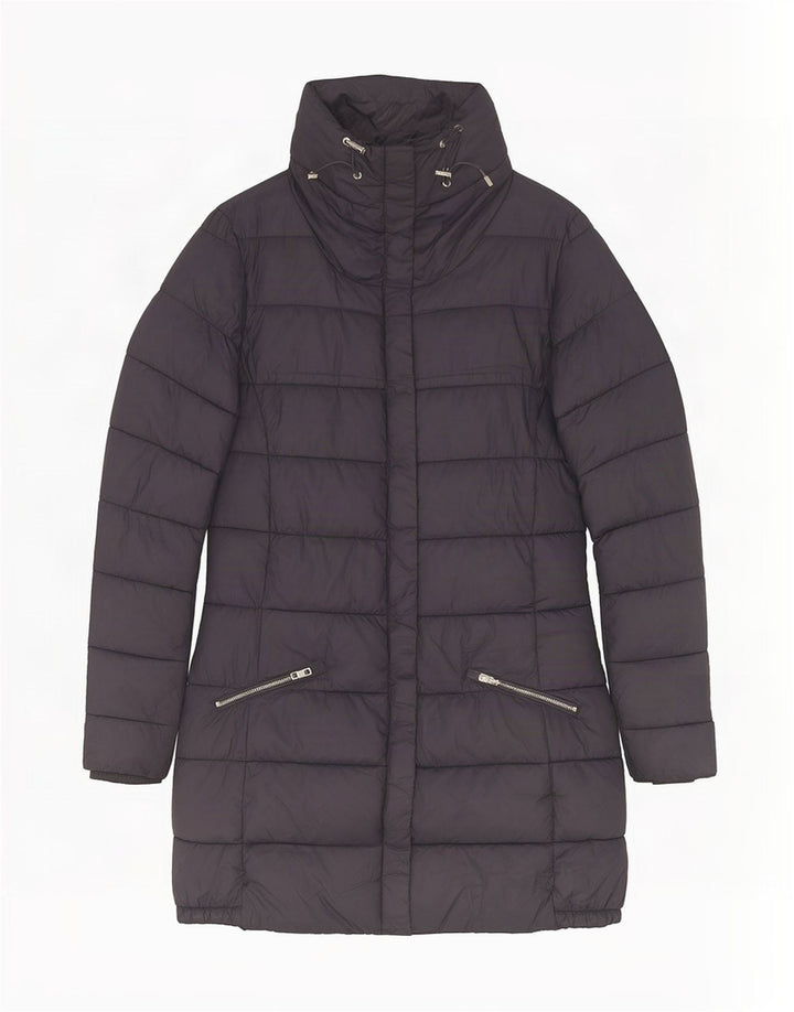 Damski płaszcz ocieplany Massimo Dutti UK 10, mały, granatowy, poliester