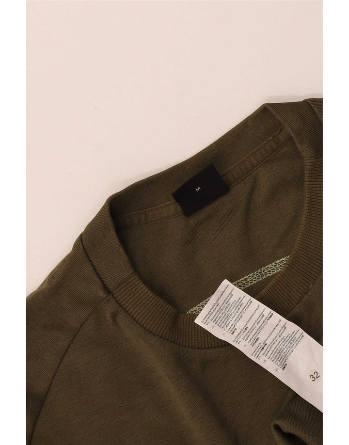 Męska bluza z grafiką Hugo Boss, średnia bawełna khaki