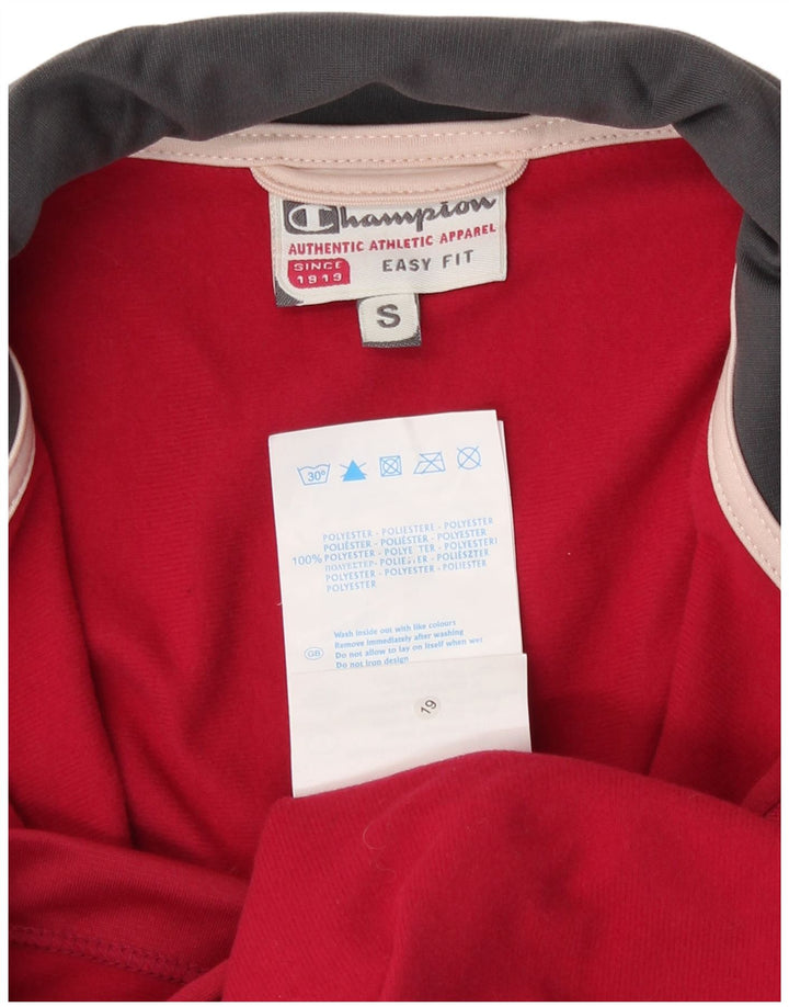 Kurtka damska Champion Easy Fit dresowa Top UK 10 Small Red Polyester