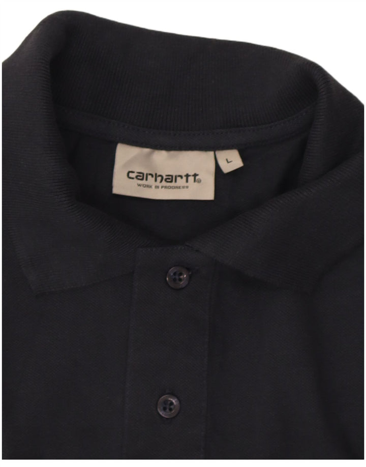 Męska koszulka polo Carhartt, duża, granatowa