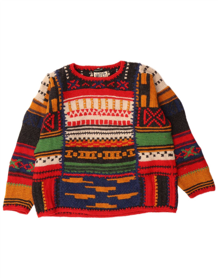 Damski sweter z dekoltem w łódkę THE WEST END, UK 14, średni, wielokolorowy