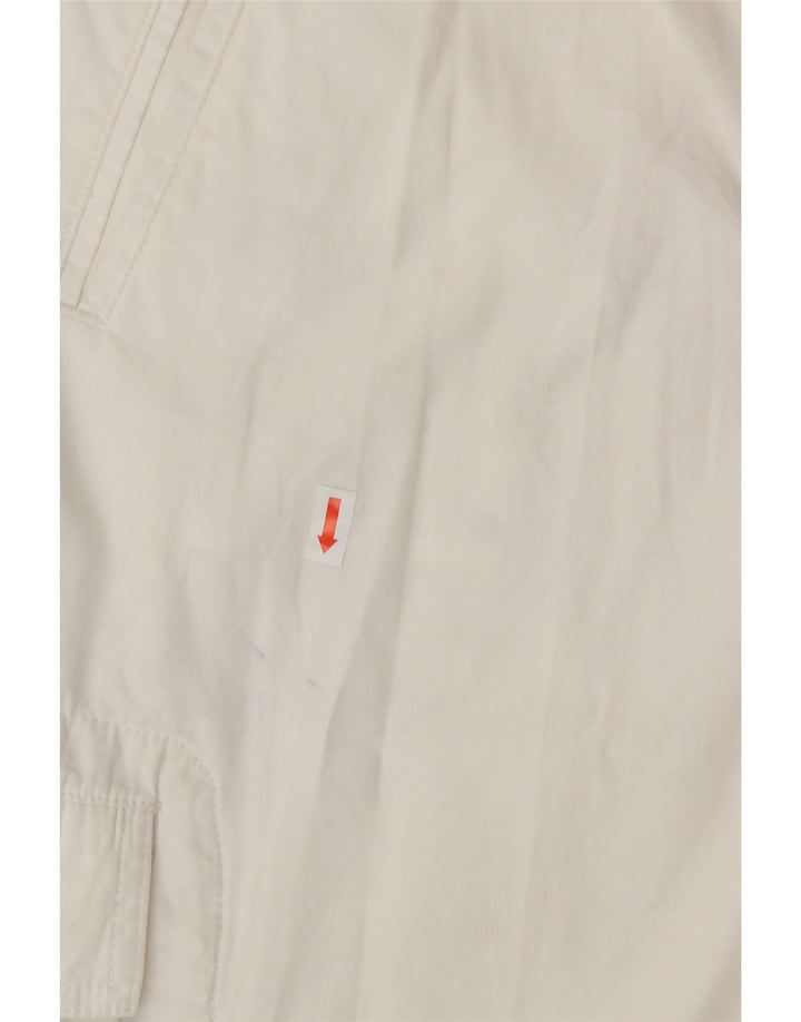 IZOD Womens Bermuda Cargo Shorts US 14 XL W36  White Cotton Vintage Izod and Second-Hand Izod from Messina Hembry 